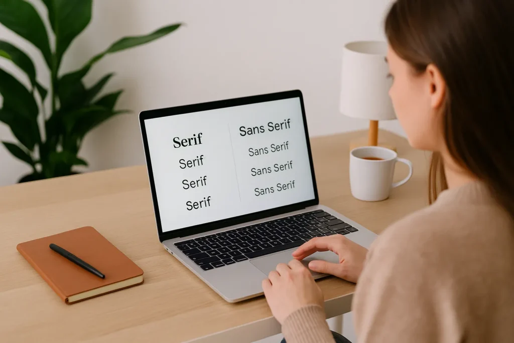 Choosing Between Serif and Sans Serif Fonts